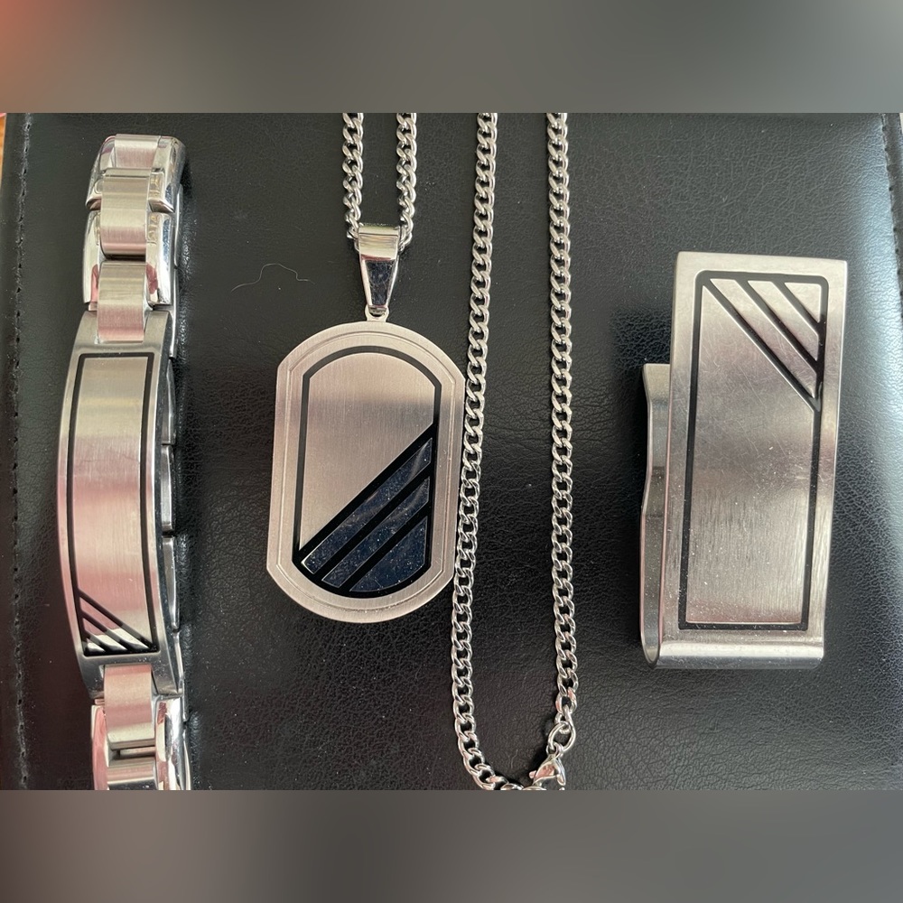 Stainless Steel Men’s Accessory Gift Set
